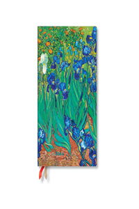 Paperblanks 2024 Van Gogh's Irises 12-Month Flexi Maxi Horiztonal 176 Pg 100 GSM