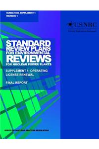 Standard Review Plans for Environmental Reviews for Nuclear Power Plants