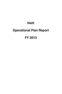 Haiti Operational Plan Report FY 2013