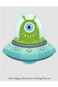Cute Happy Alien 2016 Monthly Planner