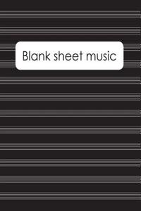 Blank Sheet Music: Music Manuscript Paper / Staff Paper / Perfect-Bound Notebook for Composers, Musicians, Songwriters, Teachers and Stud