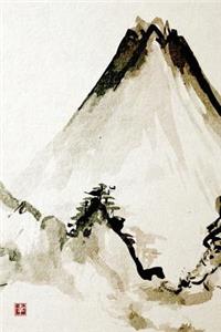 Sumi-E Mountain Grid Notebook