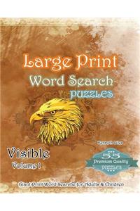 Large Print Word Search Puzzles Visible Volume 1