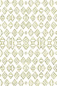 Gold Glitter Geometric Pattern Notebook