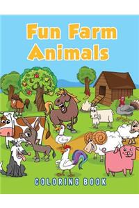 Fun Farm Animals Coloring Book