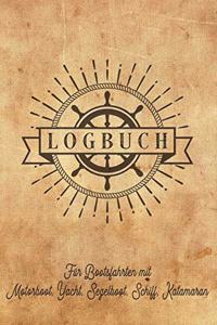 Logbuch für Bootsfahrten mit Motorboot, Yacht, Segelboot, Schiff, Katamaran