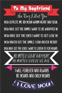To My Boyfriend the Day I Met You