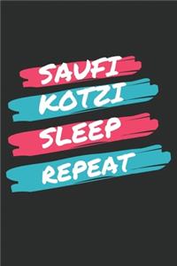Eat Sleep Kotzi Repeat Notizbuch