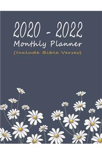 Monthly Planner with Bible Verses 2020-2022