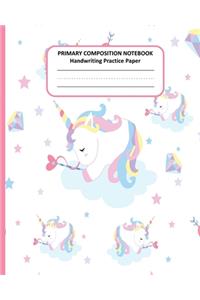 PRIMARY COMPOSITION NOTEBOOK Handwriting Practice Paper