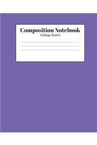 Composition Notebook - College Ruled