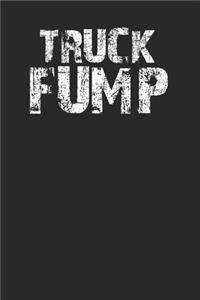 Truck Fump Funny Anti Trump Distressed Style 120 Page Notebook Lined Journal