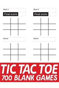 Tic Tac Toe 700 Blank Games