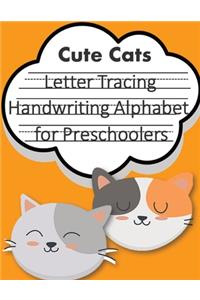 Letter Tracing Book Handwriting Alphabet for Preschoolers Cute Cats