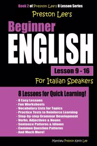 Preston Lee's Beginner English Lesson 9 - 16 For Italian Speakers