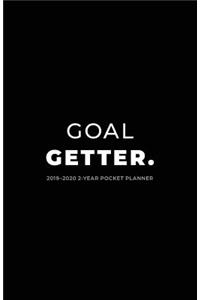 2019-2020 2-Year Pocket Planner; Goal Getter.
