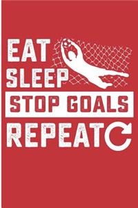 Eat Sleep Stop Goals Repeat