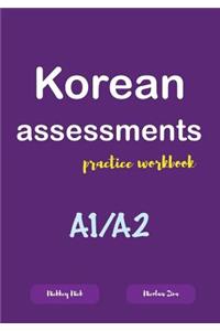 Korean assessments practice workbook