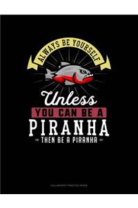 Always Be Yourself Unless You Can Be a Piranha Then Be a Piranha