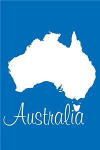 Australia - Cobalt Blue Blank Notebook