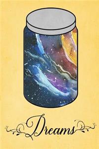 Dream Journal - Rainbow Watercolor Dream Jar (Yellow)