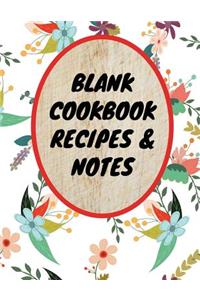 Blank Cookbook Recipes & Notes