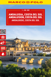 Andalusia, Costa Del Sol, Seville, Cordoba, Granada Marco Polo Map