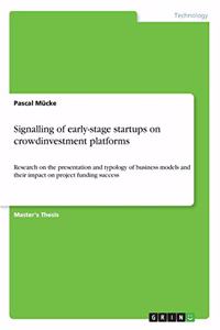 Signalling of early-stage startups on crowdinvestment platforms