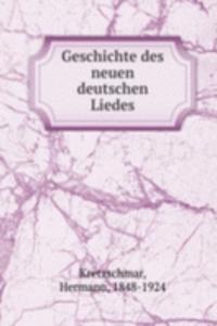 Geschichte des neuen deutschen Liedes