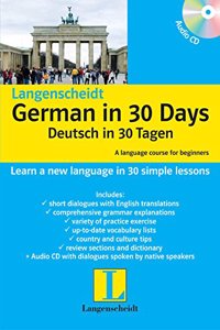 German in 30 Days Book with CD - Langenscheidt