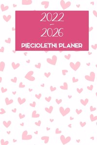 2022-2026 Planer miesieczny 5 lat - Dream it - Zaplanuj - Zrób to