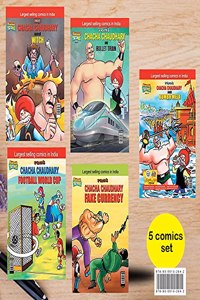Chacha Chaudhary Comics in English (Set of 5 Books)