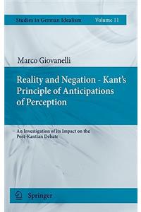 Reality and Negation - Kant's Principle of Anticipations of Perception