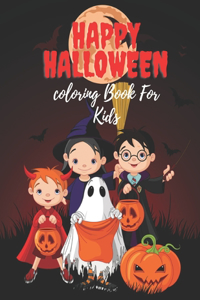 Happy Halloween Coloring Book For Kids