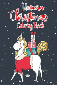 Unicorn Christmas Coloring Book