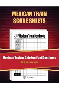 Mexican Train Score Sheets