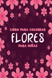 Libro para colorear de flores para niñas