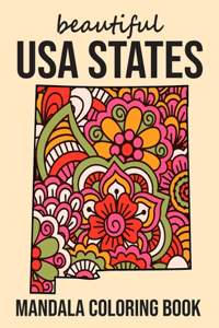 Beautiful USA States Mandala Coloring Book