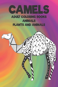 Adult Coloring Books Plants and Animals - Animals - Camels
