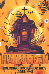 Halloween Coloring Book For Kids Ages 4-8