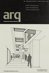 arq: Architectural Research Quarterly: Volume 6, Part 4