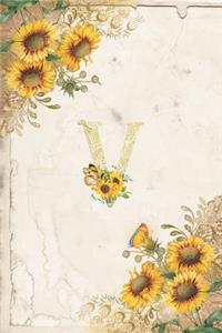 Vintage Sunflower Notebook