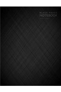 Black Paper Notebook Wide Ruled