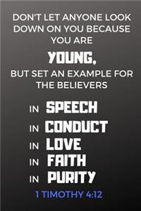 1 Timothy 4 12 Journal, You Are Young