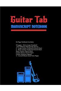 Guitar Tab Manuscript Notebook