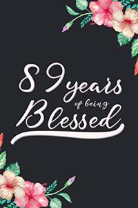Blessed 89th Birthday Journal