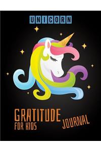 Gratitude journal for kids unicorn