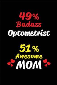 49% Badass Optometrist 51 % Awesome Mom