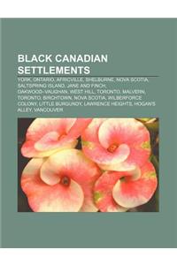 Black Canadian Settlements