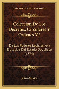 Coleccion De Los Decretos, Circulares Y Ordenes V2: De Los Poderes Legislativo Y Ejecutivo Del Estado De Jalisco (1874)